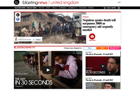 Citizen journalism website which pays every contributor attracts 10,000 UK 'Blasters'